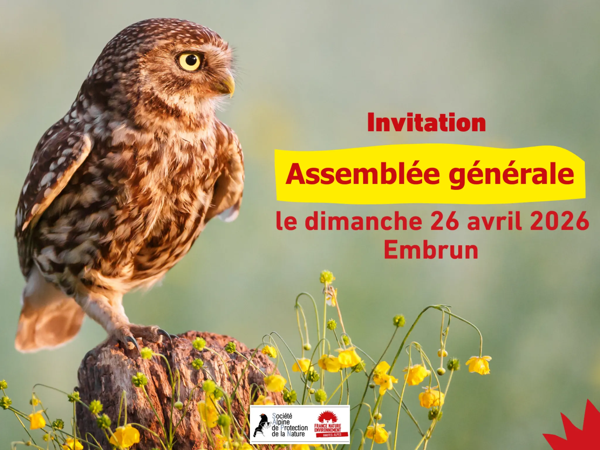 AG : dimanche 26 avril 2026