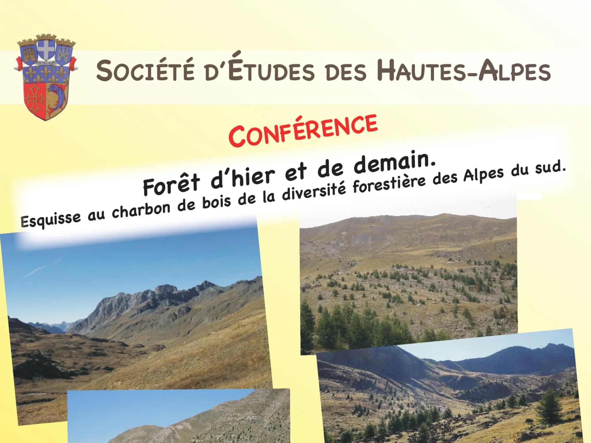 affiche conférence forêt d'hier et de demain